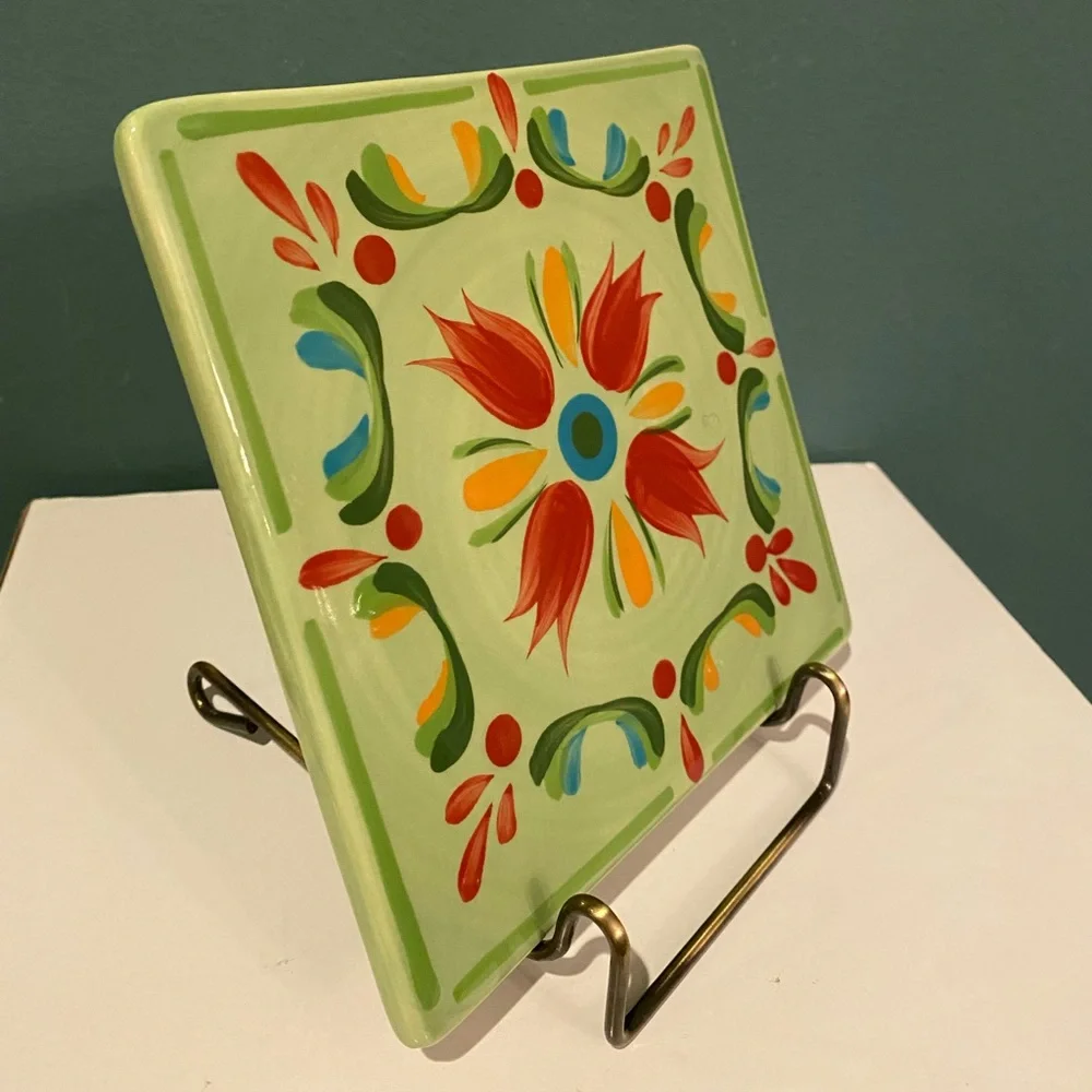Southern Living at Home Provence Trivet Design Hand Painted
